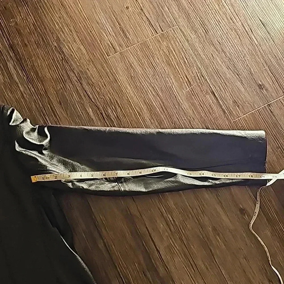 Womens New York & Company Black Leather Moto Jacket Sz Medium - Picture 7 of 7